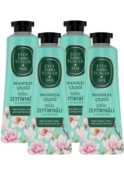 El ve Vücut Kremi Manolya Çiçeği 50 ml x 4