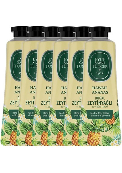 El ve Vücut Kremi Havaii Ananas 50 ml x 6