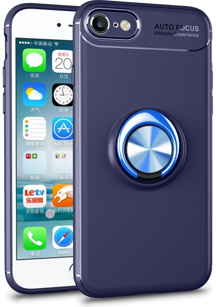 Apple Iphone Se 2022 Kılıf Ultra Korumalı Yüzüklü Manyetik Ravel Silikon