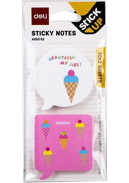 Sticky Notes Yapışkanlı Not Kağıdı 30X2 A55302