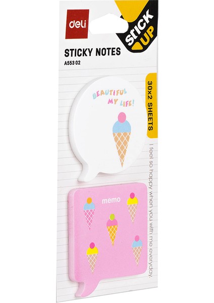 Sticky Notes Yapışkanlı Not Kağıdı 30X2 A55302