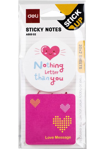 Sticky Notes Yapışkanlı Not Kağıdı 30X2 A55302