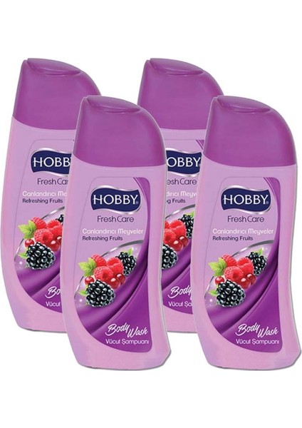 Vücut Şampuanı Canlandırıcı Meyveler 500 ml x 4