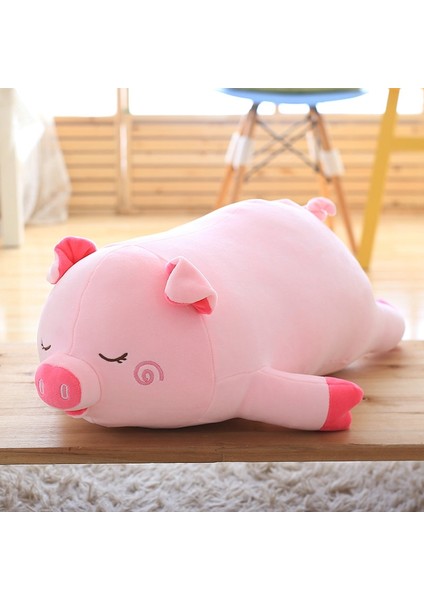 Karikatür Pembe Pig Peluş Oyuncak Yastığı, Yükseklik: 80CM (Pembe) (Yurt Dışından)