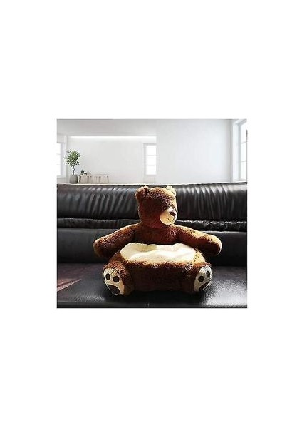 Sevimli Çizgi Film Şekli Çocuk Kanepe Sandalye Yumuşak Peluş Toddler Koltuk Toddler Mobilya (Grup3)(Yurt Dışından)