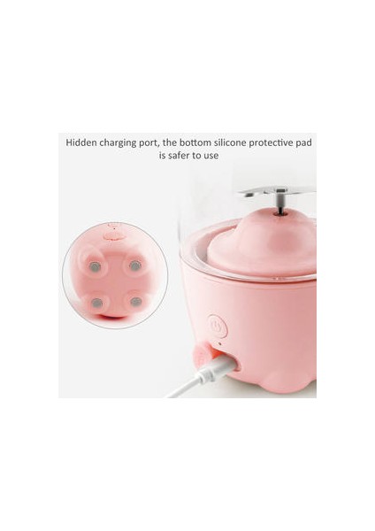 Güzel Tavşan Ev Taşınabilir USB Şarj Edilebilir Strey Makinesi Meyve Blender Mikser Meyve Strey Cup Meyve Blender Mixer