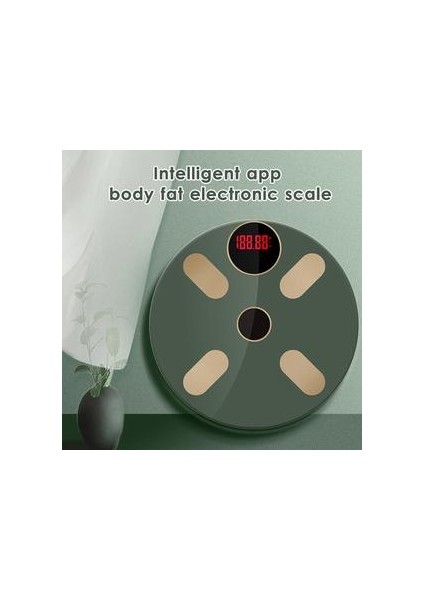 Bluetooth Terazi Zemin Vücut Ağırlığı Banyo Ölçeği Akıllı LED Ekran Dijital Ölçek Vücut Ağırlığı Vücut Yağ Su Kas Mass Bmı | Banyo Terazi