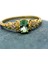 Altın Yüzük - Carla Green Topaz Evlilik Teklifi Yüzüğü-Vintage Green Topaz Hediye 14 Ayar Altın Yüzük-Green Topaz Tria 14 Altın Kadın Yüzük-Minimal Green Topaz Altın Yüzük 3