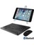 iPad Pro 12.9 2021 5.nesil Bluetooth Touchpad Klavye 28 cm (Tr Sticker)+Mouse+Stand AL2757 2