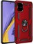 Samsung Galaxy A51 Kılıf Vega Yüzüklü Standlı Silikon + Nano Cam 1