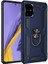Samsung Galaxy A51 Kılıf Vega Yüzüklü Standlı Silikon + Nano Cam 1
