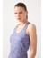 Mor Melanj Tank Top Bisiklet Yaka Sporcu Atleti Racerback 3