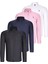 Dörtlü Set G725 Dewberry Erkek Gömlek-Siyah-Beyaz-Lacivert-Pembe 1