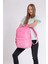 Soft Floral Pembe Çiçekli Okul ve Günlük Sırt Çantası 4