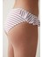 Çizgili Fırfır Detayşo Pietra Slip Bikini Altı 4