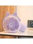 Masaüstü Katlanır Sprey Mini Fan Karikatür Nemlendirme Su Jet Fan (Mavi) (Yurt Dışından) 2