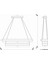 TRA61122 Eco 110*25 cm LED Avize Sarkıt 4gen Quınze - Işık Rengi 6500K Soğuk Beyaz 3