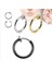Unisex Siyah Çelik Deliksiz Sıkıştırmalı Piercing Tragus Küpe 2