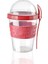Kırmızı Kaşıklı Portatif Yoğurt Kabı 600 ml 1