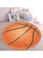 Basketbol Oyun Toplu Tasarımlı Çocuk & Genç Odası Makinede Yıkanabilir Kaymaz Tabanlı Yuvarlak Çocuk Halısı 3