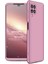 Samsung Galaxy M22 Kılıf Double Dip 360 Protective Rose Gold 1