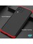 Samsung Galaxy M32 4g Kılıf Double Dip 360 Protective Siyah Kırmızı 4