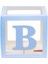 Mavi B Harfli Şeffaf Kutu 1