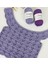 Spagettiyarn Mercerized Cotton Açık Lila El Örgü Ipliği 4