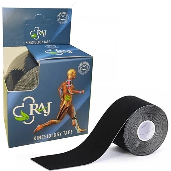 Raj Kinesio Tape Ağrı Sporcu Bandı Siyah