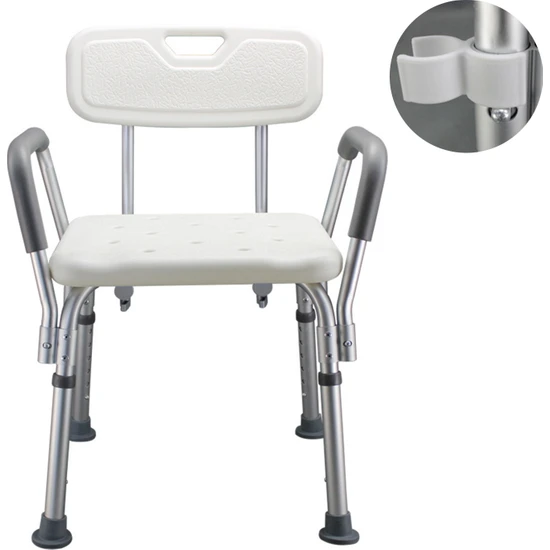 Kkmoon Duşakabin için Ayarlanabilir Sandalye - Beyaz