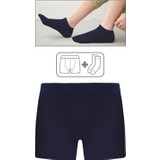 Cnt Erkek Boxer Premium Ambalajlı Boxer ve Ara Boy Standart Çorap Seti