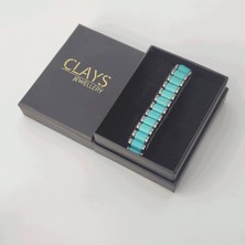 Clays Jewellery Firuze / Turkuaz & Hematit Doğal Taş Bileklik