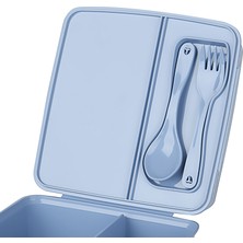 Emofom 3 Bölmeli Lunch Box Beslenme Kabı + Çatal Kaşık Seti