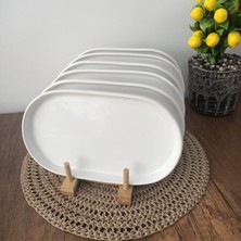 Bi Bu Evim 6'lı 25 x 15 cm Oval Sunum Tabağı