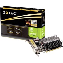 Zotac Gpu Nvidia Geforce GT730 4 GB Ddr3 Ram Pcıe X16 Hdmı™, Dvı, VGA Low Profile Ekran Kartı