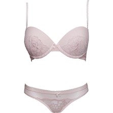 Pierre Cardin Searlait Soft Push-Up Sütyen Takımı 4585 - Pudra
