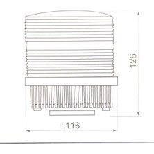 Ledli Ikaz Lambası 220V Ac Sarı