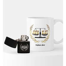 BK Kişiye Özel Avukat Temalı Çakmak ve Kupa Seti - 10