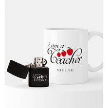 BK Kişiye Özel Öğretmen Temalı Çakmak ve Kupa Seti - 1