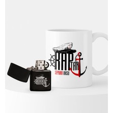 BK Kişiye Özel Kaptan Temalı Çakmak ve Kupa Hediye Seti - 1