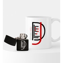 BK Kişiye Özel Dj Temalı Çakmak ve Kupa Hediye Seti - 2