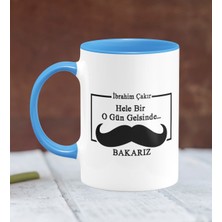 BK Kişiye Özel Babalar Günü Temalı Mavi Kupa Bardak 31-327M