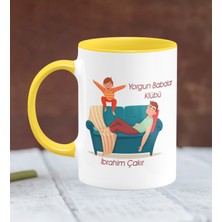 BK Kişiye Özel Babalar Günü Temalı Sarı Kupa Bardak 21-341S