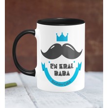 BK Kişiye Özel Babalar Günü Temalı Siyah Kupa Bardak 15-287S