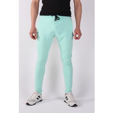 Black Steel 2 Iplik Paça Reşme Düz Erkek Eşofman ALTI-2215