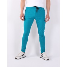 Black Steel 2 Iplik Paça Reşme Düz Erkek Eşofman ALTI-2215