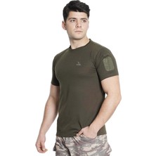 ŞAFAK25 Askeri Malzeme Unisex Taktik Tişört Bisiklet Yaka Kısa Kol