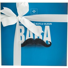 Nin Chocolate Babalar Günü Bıyık Desenli Madlen Çikolata (48 Adet)