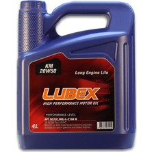 Lubex KM 20W50 4 Litre Motor Yağı ( Üretim Yılı: 2021 )