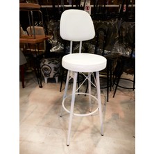 Sandalye Shop Dolce Bar Sandalyesi 65 cm Beyaz.90 Ile 100 cm Arası Ada ve Masalara Uygundur